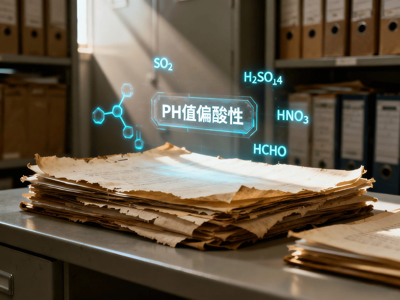 传统档案室酸性气体环境